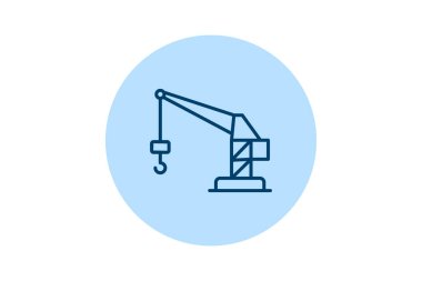 Endüstriyel Crane, vektör, piksel mükemmel, illüstratör dosyası