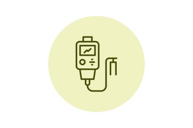 Endüstriyel iletkenlik ölçer, vektör, piksel mükemmel, illüstratör dosyası