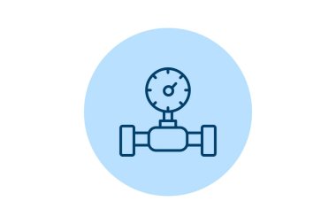 Endüstriyel Akış Ölçer, vektör, piksel mükemmel, illüstratör dosyası