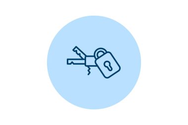 Endüstriyel Güvenlik Kilitlemesi, vektör, piksel mükemmel, illüstratör dosyası