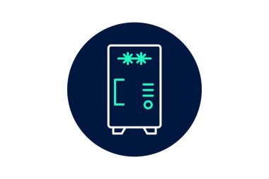 Sanayi Dondurucu, vektör, piksel mükemmel, illüstratör dosyası