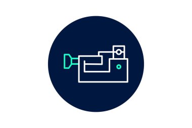 Sanayi Torna, vektör, piksel mükemmel, illüstratör dosyası