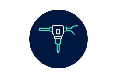 Endüstriyel sondaj, vektör, piksel mükemmel, illüstratör dosyası