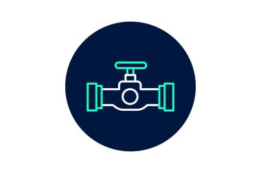 Endüstriyel valf, vektör, piksel mükemmel, illüstratör dosyası