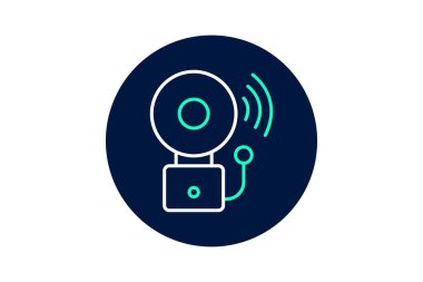 Endüstriyel alarm, vektör, piksel mükemmel, illüstratör dosyası