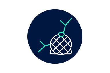 Endüstriyel Güvenlik Ağı, vektör, piksel mükemmel, illüstratör dosyası