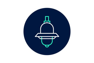 Endüstriyel Güvenlik Işığı, vektör, piksel mükemmel, illüstratör dosyası