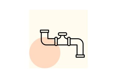 Endüstriyel Borular, vektör, piksel mükemmel, illüstratör dosyası