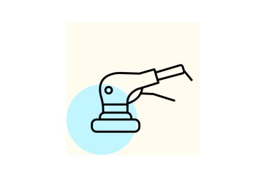 Sanayi Sanderi, vektör, piksel mükemmel, illüstratör dosyası