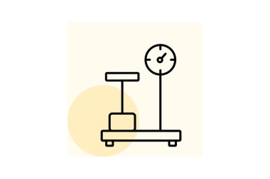 Endüstriyel ölçek, vektör, piksel mükemmel, illüstratör dosyası