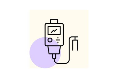 Endüstriyel iletkenlik ölçer, vektör, piksel mükemmel, illüstratör dosyası