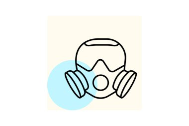 Endüstriyel Solunum, vektör, piksel mükemmel, illüstratör dosyası