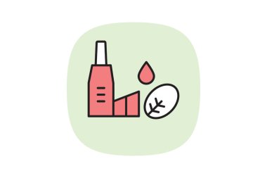 İlaç fabrikası, vektör, piksel mükemmel, illüstratör dosyası