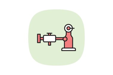 Endüstriyel Pompa, vektör, piksel mükemmel, illüstratör dosyası