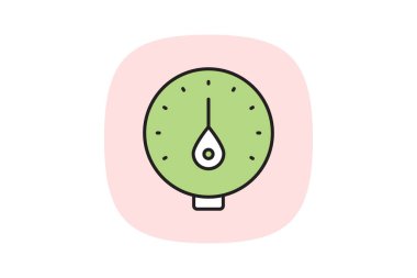 Endüstriyel higrometre, vektör, piksel mükemmel, illüstratör dosyası