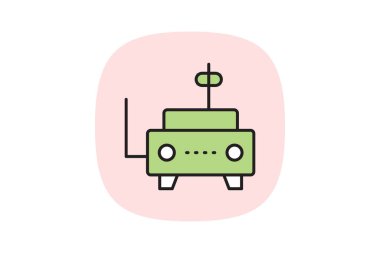 Sanayi zamanlayıcısı, vektör, piksel mükemmel, illüstratör dosyası