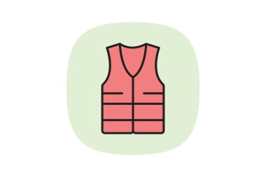 Endüstriyel Yüksek Vest, vektör, piksel mükemmel, illüstratör dosyası