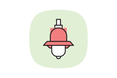 Endüstriyel Güvenlik Işığı, vektör, piksel mükemmel, illüstratör dosyası