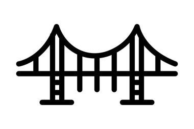 Köprü yapısı, vektör, piksel mükemmel, illüstratör dosyası