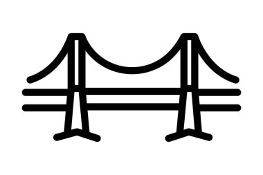 Yaya köprüsü, vektör, piksel mükemmel, illüstratör dosyası