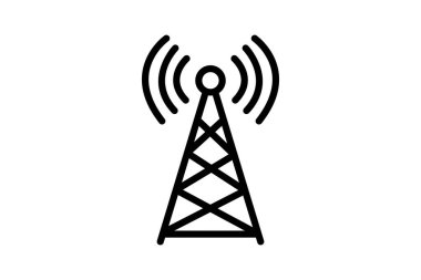 Yayın kulesi, vektör, piksel mükemmel, illüstratör dosyası