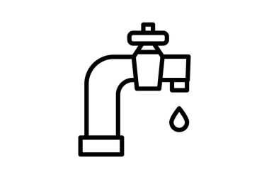 Su dağıtım noktası, vektör, piksel mükemmel, illüstratör dosyası