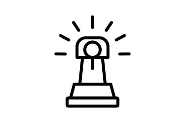 Acil Işıklandırma Kulesi, vektör, piksel mükemmel, illüstratör dosyası