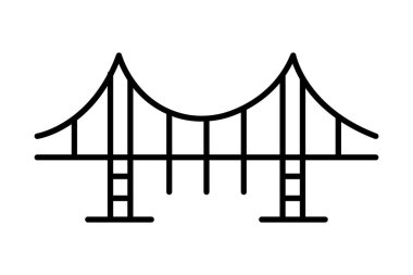 Köprü yapısı, vektör, piksel mükemmel, illüstratör dosyası