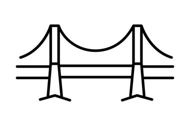 Yaya köprüsü, vektör, piksel mükemmel, illüstratör dosyası