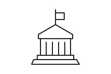 Hükümet Ofisi, vektör, piksel mükemmel, illüstratör dosyası