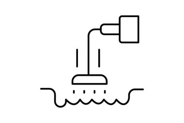 Lağım Pompası İstasyonu, vektör, piksel mükemmel, illüstratör dosyası