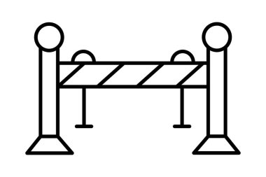 Kalabalık Kontrol Bariyeri, vektör, piksel mükemmel, illüstratör dosyası