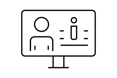 Topluluk Bilgi Panosu, vektör, piksel mükemmel, illüstratör dosyası