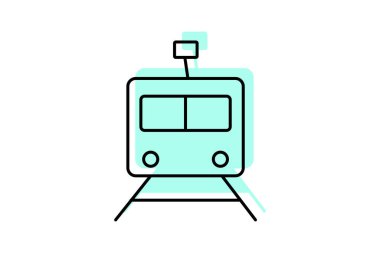 Demiryolu Ağı, vektör, piksel mükemmel, illüstratör dosyası