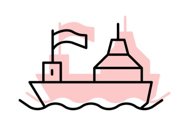 Liman Tesisi, vektör, piksel mükemmel, illüstratör dosyası