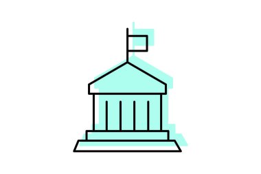 Hükümet Ofisi, vektör, piksel mükemmel, illüstratör dosyası