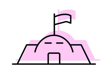 Askeri üs, vektör, piksel mükemmel, illüstratör dosyası