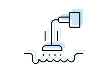 Lağım Pompası İstasyonu, vektör, piksel mükemmel, illüstratör dosyası