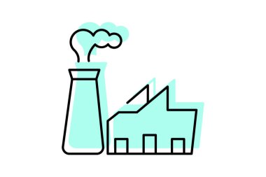 Atık Yönetim Tesisi, vektör, piksel mükemmel, illüstratör dosyası