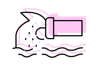 Fırtına Kanalizasyon Sistemi, vektör, piksel mükemmel, illüstratör dosyası