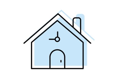 Geçici Konut, vektör, piksel mükemmel, illüstratör dosyası