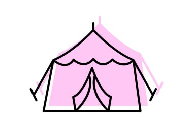 Çocuk bakımı çadırı, vektör, piksel mükemmel, illüstratör dosyası