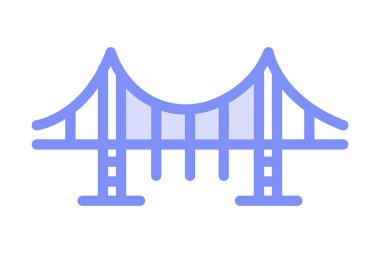 Köprü yapısı, vektör, piksel mükemmel, illüstratör dosyası