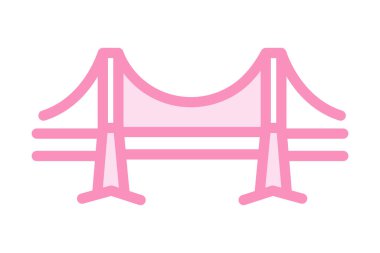 Yaya köprüsü, vektör, piksel mükemmel, illüstratör dosyası