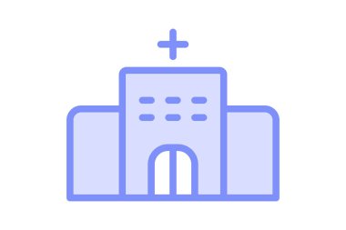 Hastane binası, vektör, piksel mükemmel, illüstratör dosyası