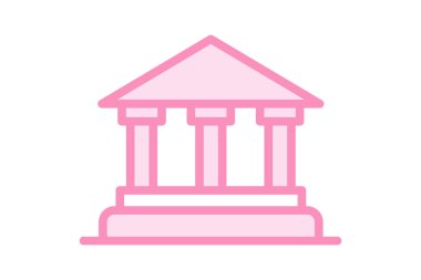 Adliye binası, vektör, piksel mükemmel, illüstratör dosyası