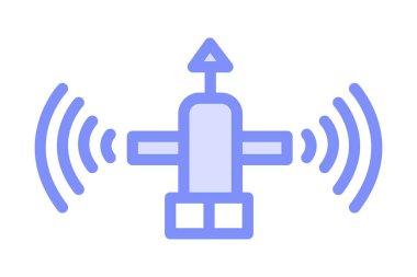 Uydu Yer İstasyonu, vektör, piksel mükemmel, illüstratör dosyası