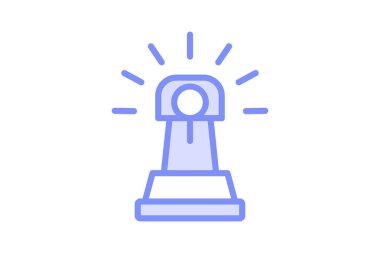 Acil Işıklandırma Kulesi, vektör, piksel mükemmel, illüstratör dosyası