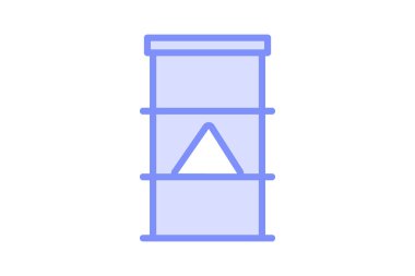 Tehlikeli Madde Depolama, vektör, piksel mükemmel, illüstratör dosyası