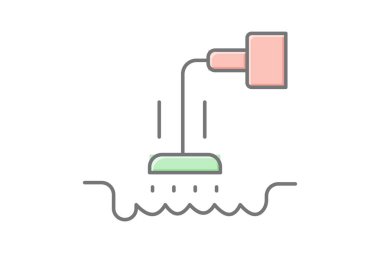 Lağım Pompası İstasyonu, vektör, piksel mükemmel, illüstratör dosyası